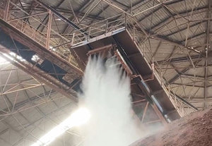 祈连山水泥石灰石布料机干雾降尘